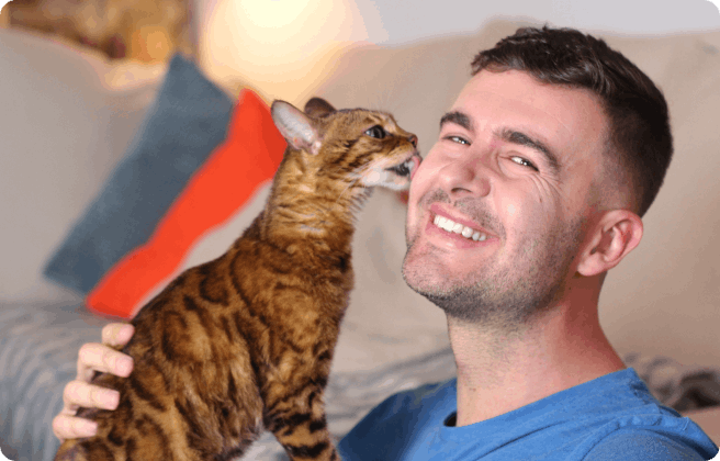 Why does my cat lick me?