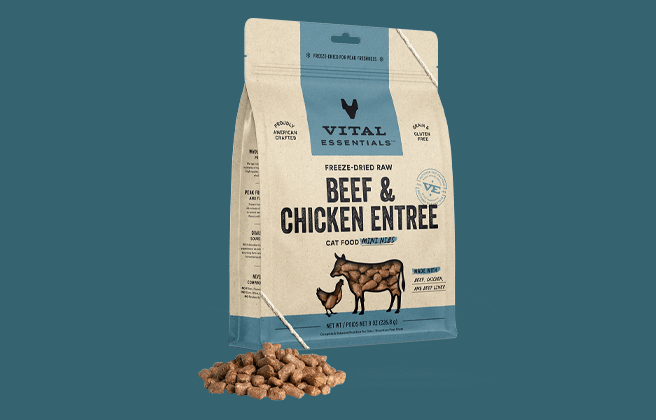Vital Essentials Mini Nibs Freeze-Dried Raw Cat Food